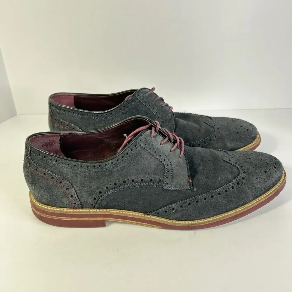 Ted Baker Size 13 US  London Archerr Men's Suede Wingtip Brogue Dress Shoes